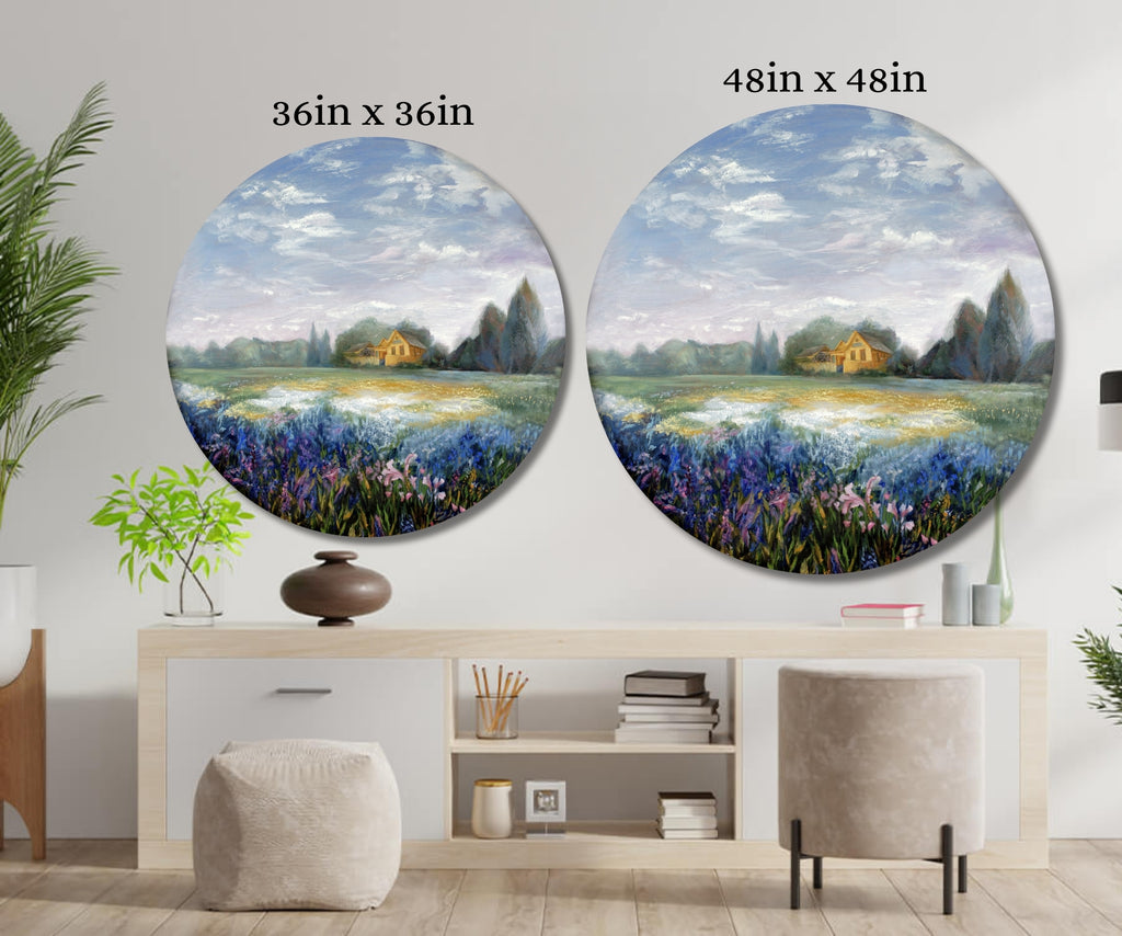 Nueces Oasis Circle Canvas Print